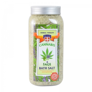 Cannabis Bath Salt with Sage 900g - CBD & Hemp Products | Hemp Trade Market